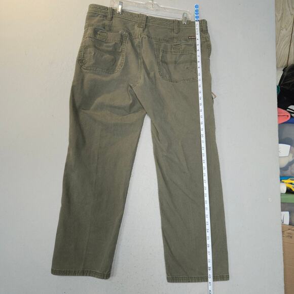 Legendary Outfitters Mens 40X32 Jeans Olive Green Denim Stretch Utility Gorpcore - Picture 8 of 16